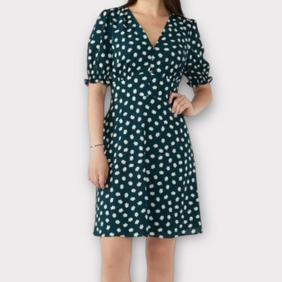 Kate Spade Women’s Dress Size 14 Floral Ruffle Trim Feminine Dainty Quiet Luxury - Picture 1 of 12